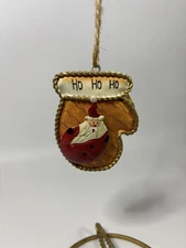 Tii Collections Metal Mitten Santa Ornament W2023 Christmas Holiday Decor