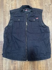 Wrangler Workwear Men's Quilted Lined Duck Vest Work 2XL Black
