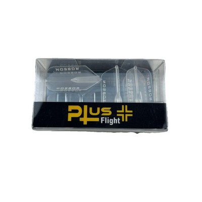 ROBSON PLUS MOULDED FLIGHTS   CLEAR  STANDARD SMALL (Slim) Set Of 3 New Sealed