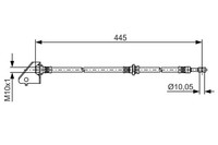 Bosch Bremsschlauch 1 987 481 497 FüR JM Hyundai KIA Tucson Sportage 10,2Mm SUV