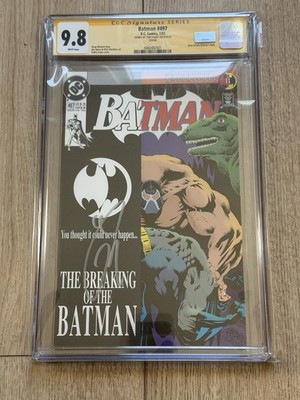 CGC 9.8 SIGNATURE SERIES SIGNED BY TOM HARDY BATMAN #497 CGC 9.8 KNIGHTFALL