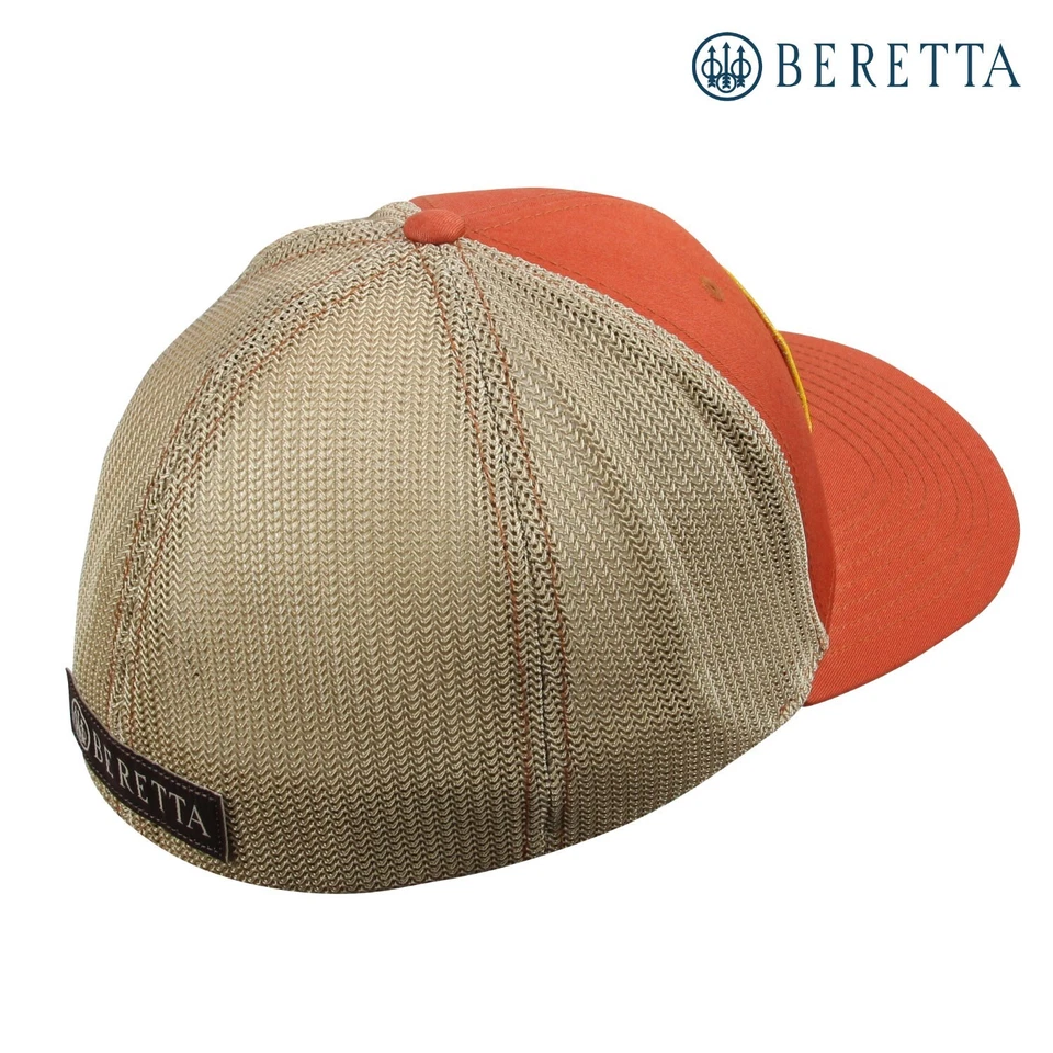 Gorra Beretta TKAD FlexFit (L/XL) Meshback Trucker - Dk. Naranja/caqui Foto 3 de 3