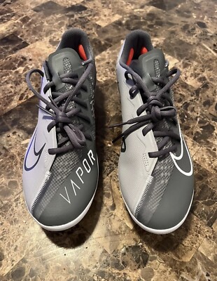 Nike React Vapor Ultrafly Elite 4 Baseball Cleats Gray 