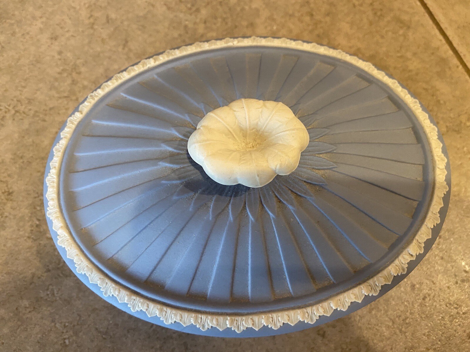 Wedgwood Box With Lid Cherubs “ Blind Man’s Bluff”  **Signed Jasperware Unique