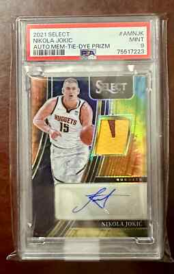 Nikola Jokic Select Tye Dye Patch Auto /25 PSA 9 Rare | eBay