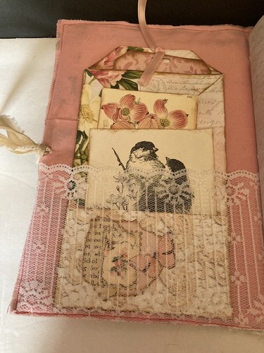 Homemade Junk Journal “Flower” 72 Pages - Picture 3 of 21
