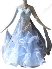 jz Handmade Dance Dress/Ballroom dance dress smooth Waltz Tango Foxtrot