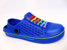 Unisex Clogs Water Comfort Shoes Beach Slip On Sandals Youth Kids Size 5 Blue