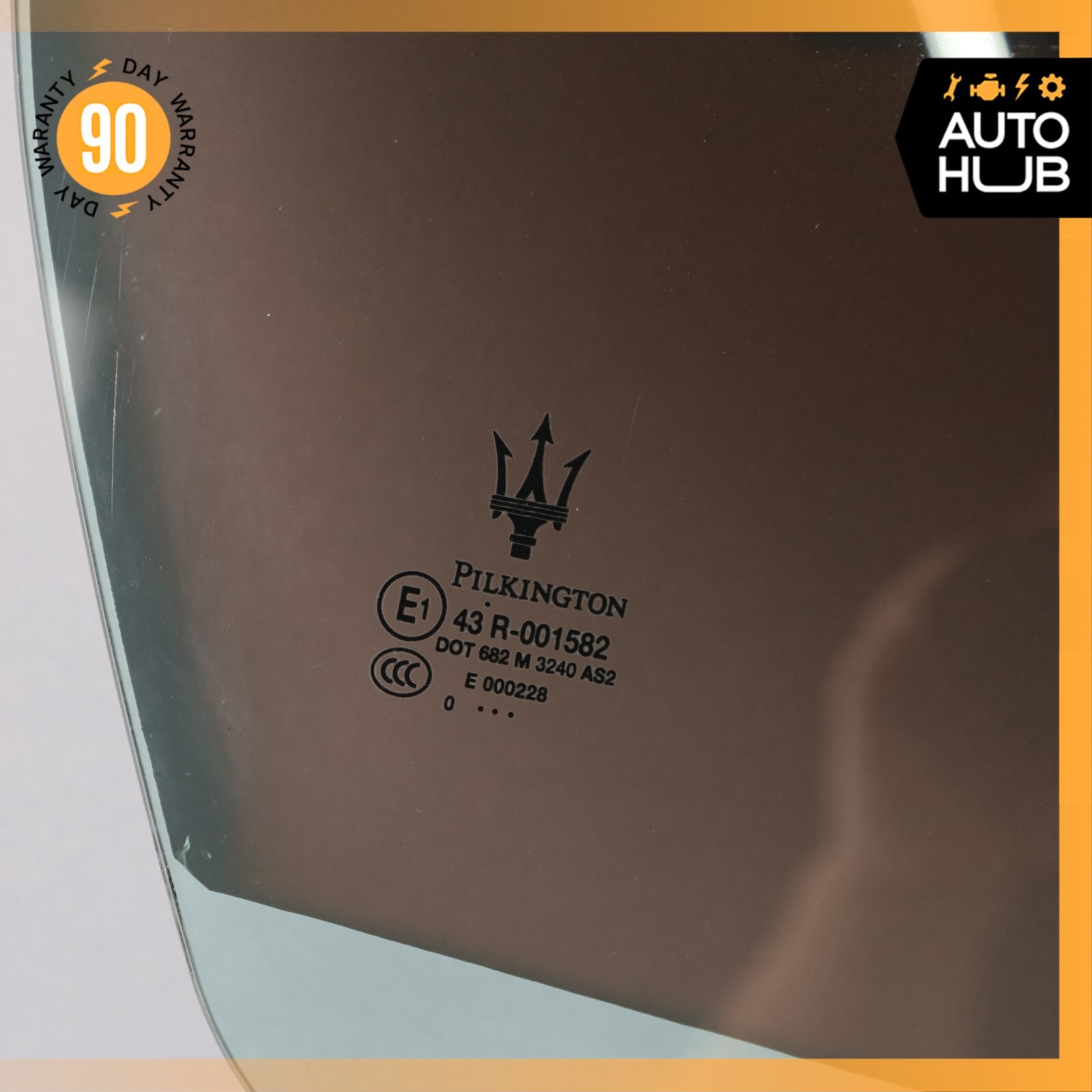 Maserati GranTurismo S M145 Convertible Rear Right Quarter Window Glass OEM 23k