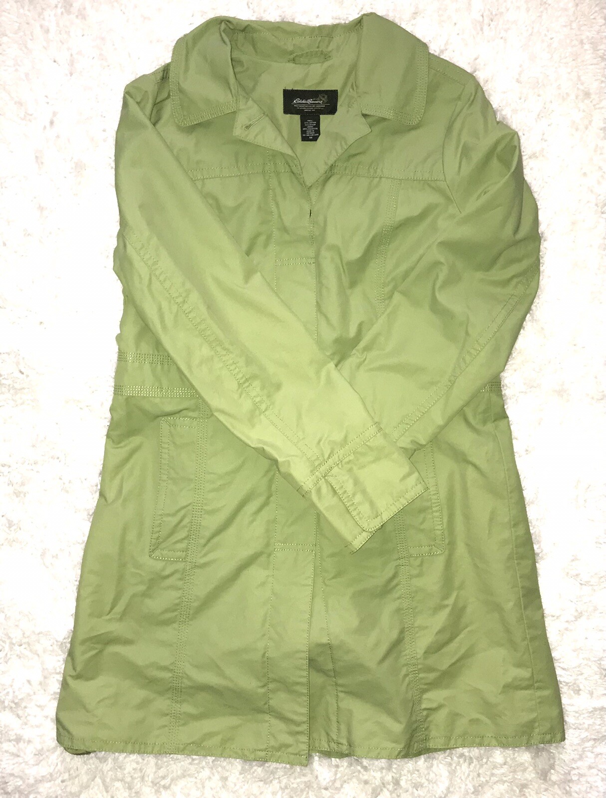 EDDIE BAUER Christine Trench Spring Rain Coat Chartre… Gem