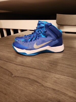 Nike 652775-406 Shoes Mens Size 7.5 Lunar Hyperquickness Blue Basketball 