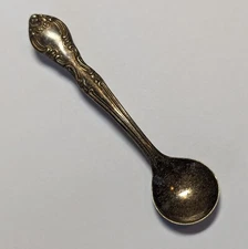 Sterling Silver Miniature Spoon Brooch Pin Vintage 4 Grams 2.5" Length