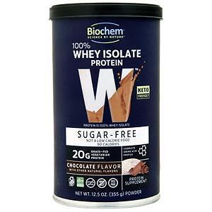 Biochem 100% Whey Isolate Protein - Sugar Free Chocolate 355 grams