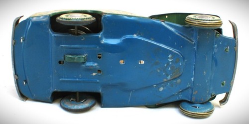 Vintage The Golden Jeep Tin Friction Fancy Lithographed Toy Jeep Made in Japan - Picture 12 of 16