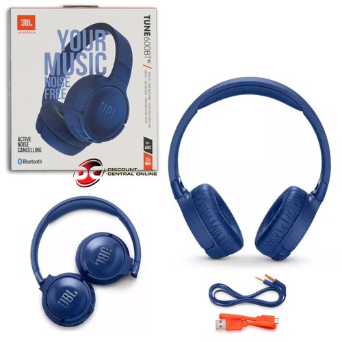 JBL TUNE 600BTNC WIRELESS BLUETOOTH ON-EAR ACTIVE NOISE-CANCELLING  HEADPHONES | eBay