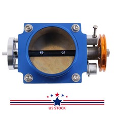 Universal 80mm3.15blue Aluminum Throttle Body Intake Manifold High Flow