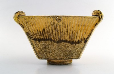 Kahler Denmark Glazed Ceramic Vase 1930s Designed By Svend
