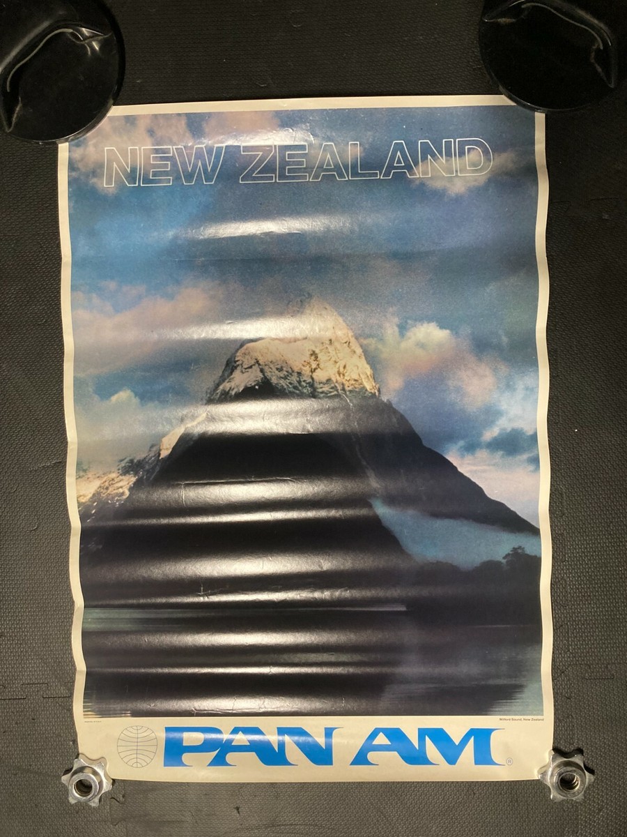 PAN AM AIRWAYS AIRLINES USA Vintage Travel Poster 28