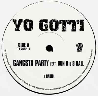 YO Gotti Gangsta Party Vinyl Single 12inch Tvt