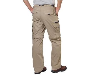 BC Clothing Pantalon cargo extensible et léger pour homme, sable