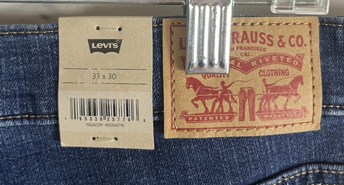 NWT Levi Men's Size 33x30 Shaping Skinny Blue Denim Jeans - Picture 6 of 8