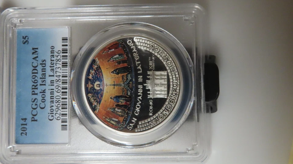 2014 Cook Islands 1 oz Giovanni in Laterano Archbasilica of St. John PCGS PR69 - Image 2 of 3