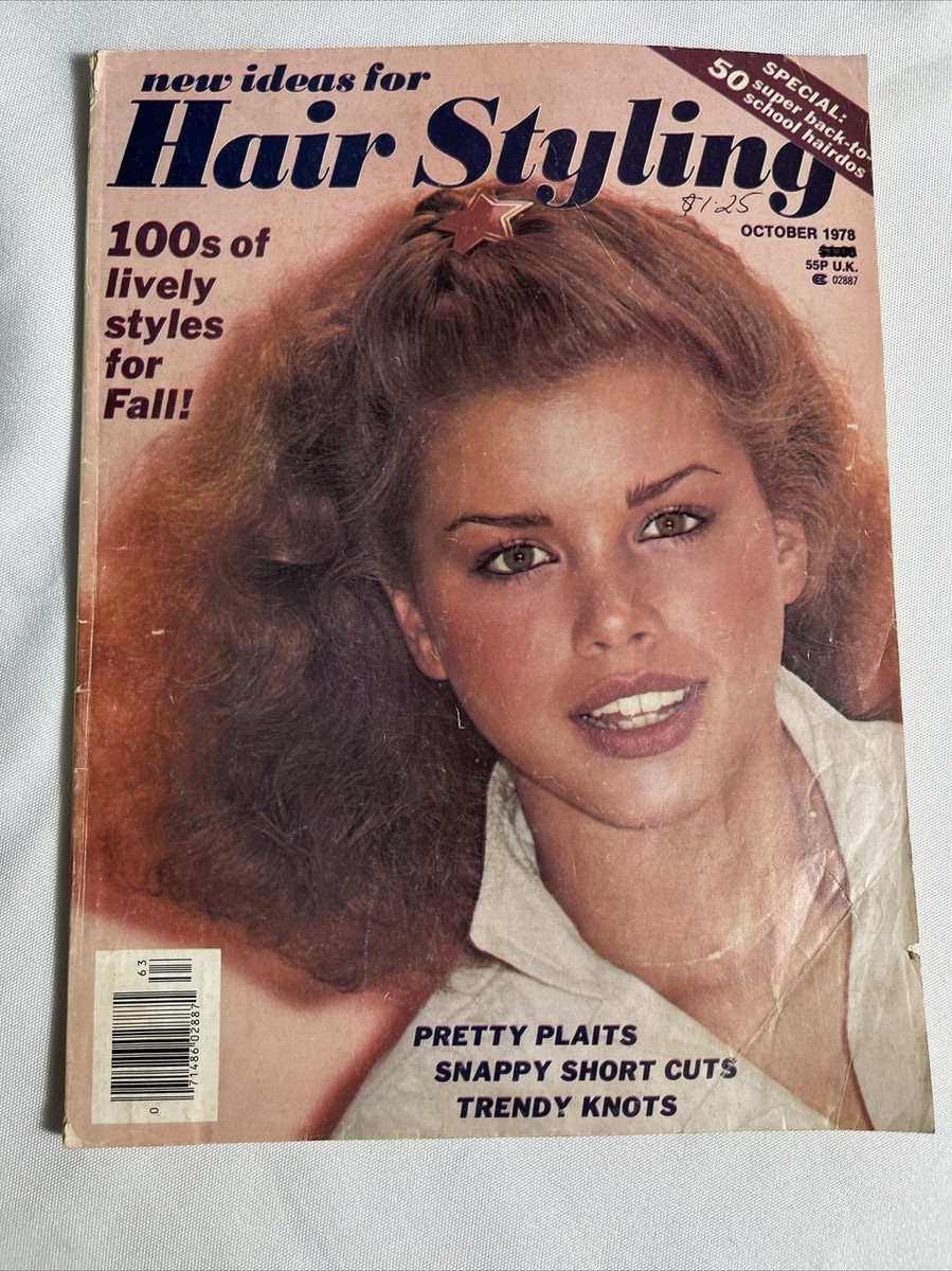 Vintage Magazine New Ideas for Hair Styling 1978 Farrah Fawcett