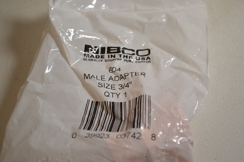 Box of 25 - NIBCO 604 WROT Copper Pressure Male Adapter Size 3/4" C x MIPT - Picture 4 of 5