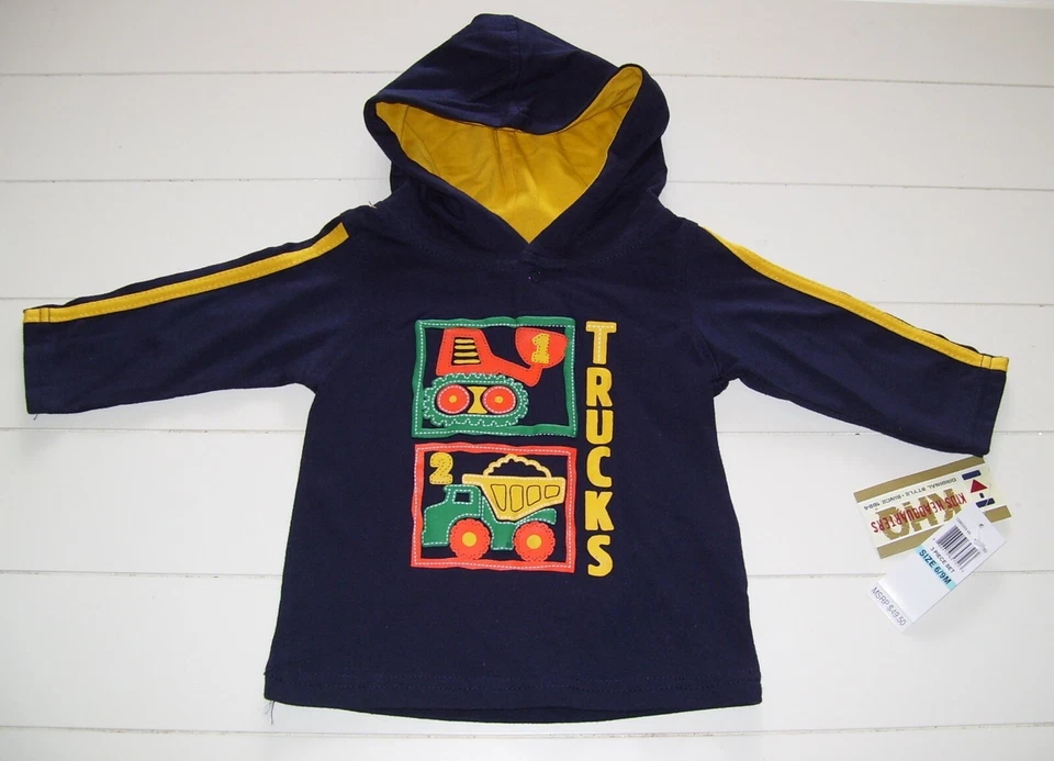 Niños Cuartel General Camiones 3 Piezas Chaleco Acolchado Camisa y Pantalones Conjunto Talla 6-9M Foto 3 de 4