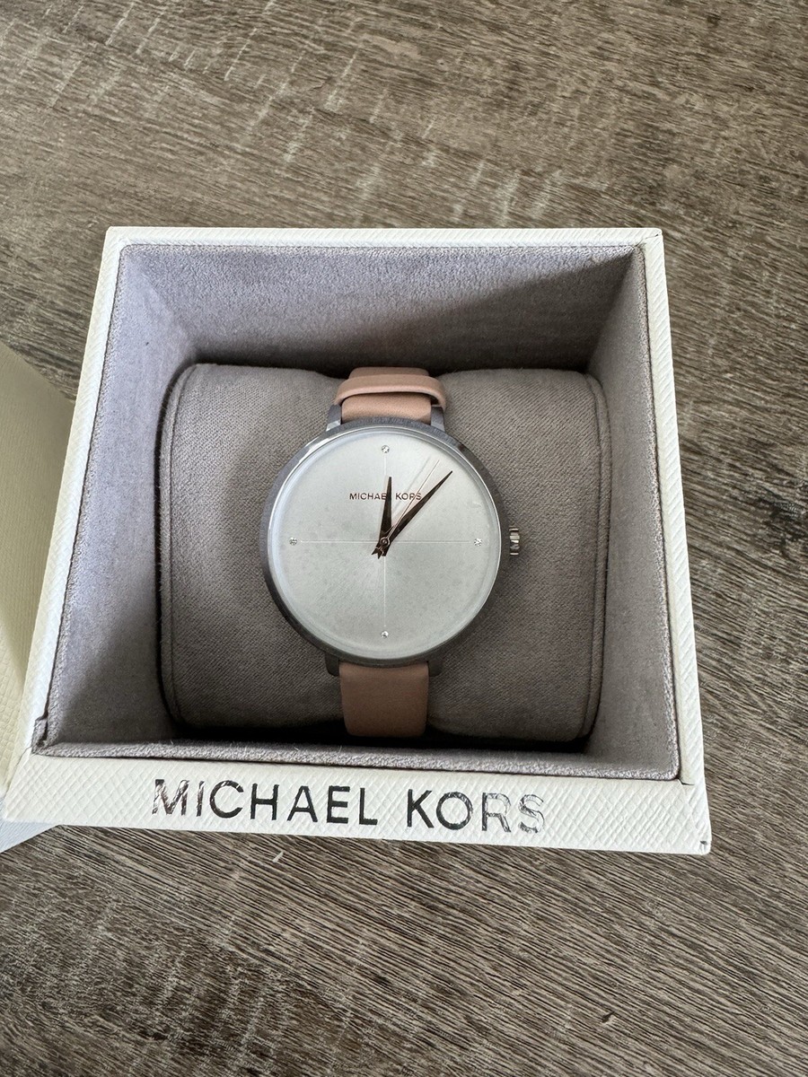 NWT Michael Kors Charley Analog Silver Dial Blush / Pink  display picture 1