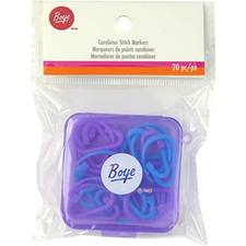 Boye Plastic Carabiner Stitch Markers for Knitting and Crochet, Multcolor,