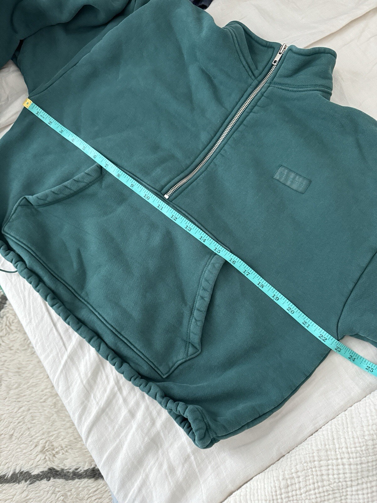 Set Active Green Half Zip Pullover Sweatshirt Siz… - image 8