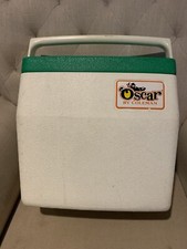 Vintage Oscar by Coleman 16 Qt Cooler 5274 USA Made 1977 Green Lid Lunch Box