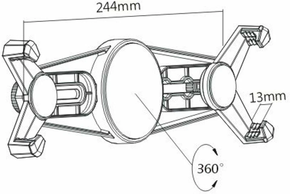 7 - 10,4 per Tablet Supporto da Parete Montaggio a Lenovo Idea Scheda M8 TAB4 - Immagine 3 di 4