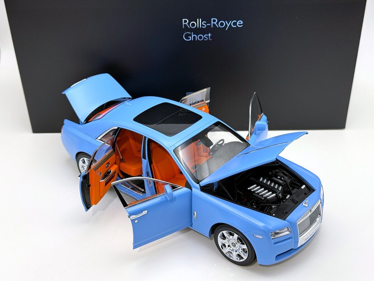 KYOSHO 1:18 Rolls-Royce Ghost Light Blue KS08802LB Diecast KYOSHO 1:18 Rolls-Royce Ghost Light Blue KS08802LB Diecast