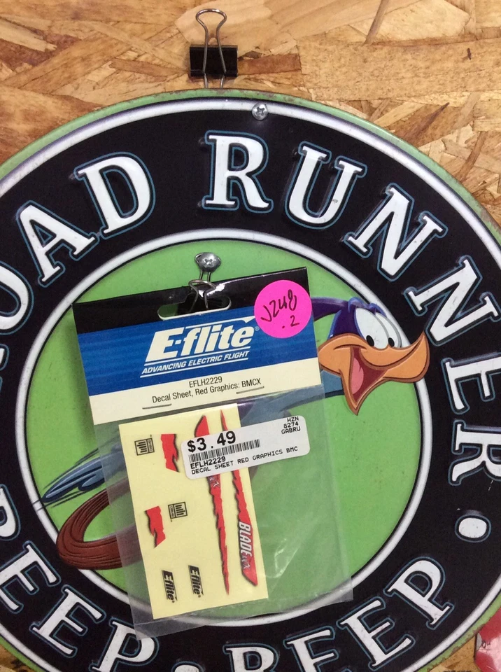 E-FLITE HELICOPTER PART - EFLH2229 = DECAL SHEET, RED GRAPHICS : BMCX(NEW) - Image 3 of 4