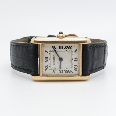 Cartier Tank Louis 18K Yellow Gold Roman Dial Quartz Watch - 21mm x 28mm