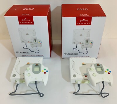 Hallmark Sega Dreamcast Console Ornament - 2 INCLUDED!