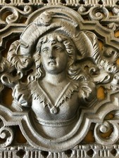 Zabytkowe drzwi pieca odlewane secesyjne 270x190x10mm XXXXXXXXVIII