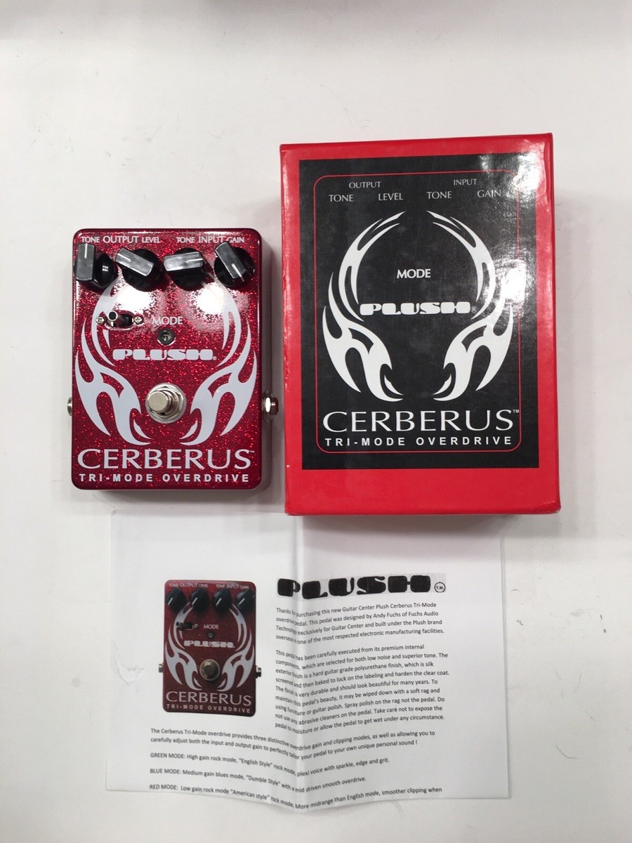 Fuchs Cerberus Plush Tri-Mode Overdrive Guitar Effect Pedal +