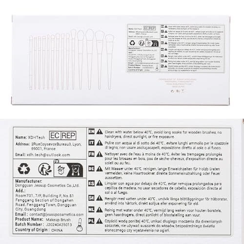 14PCS Makeup Brushes Set - Synthetic Powder, Foundation, Eyeshadow, Blush - Image 2 of 4