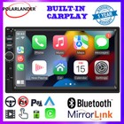 Double 2 DIN 7" Touch Screen Car Radio Stereo Apple Carplay Bluetooth USB/AUX/FM