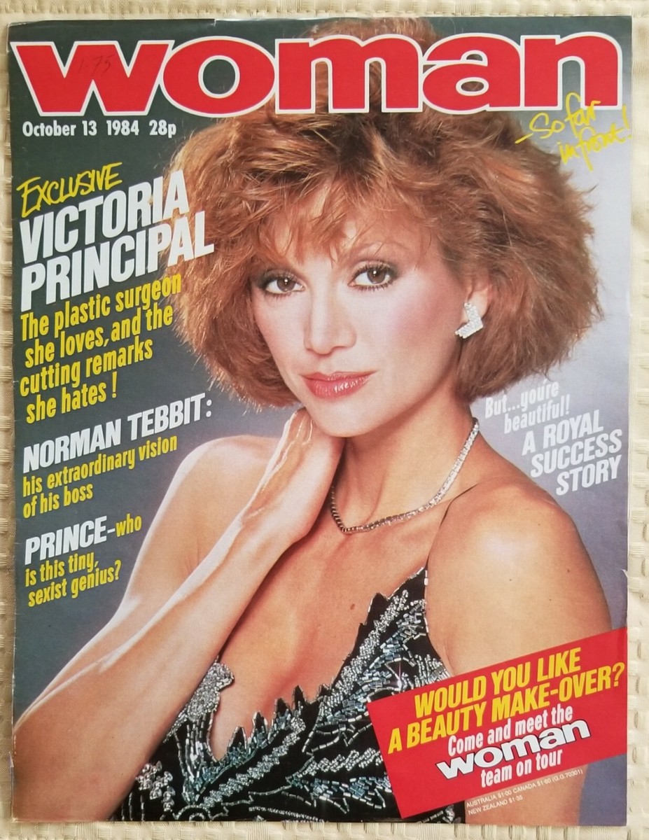 Victoria Principal photo clippings from Woman magazine (1984) | eBay