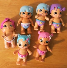 Little Live Bizzy Bubs Lot 6 Snowbeam Dancing Swirlee Peekaboo Moose Work