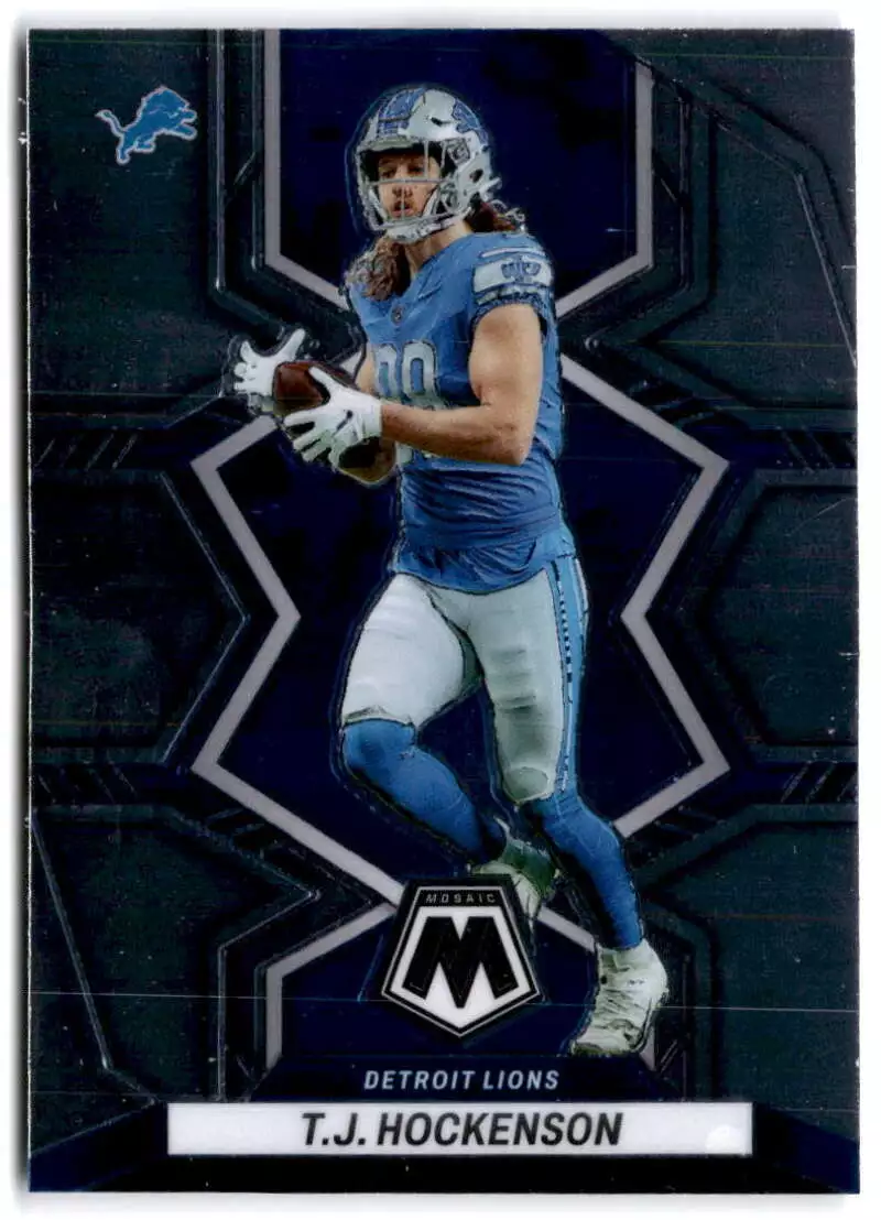 2022 Panini Mosaic 68 T.J. Hockenson Detroit Lions Football Card