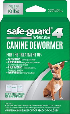 Safe-guard Canine Dewormer For small dogs 8-in-1 Puppy Tapeworm Worm Medicine
