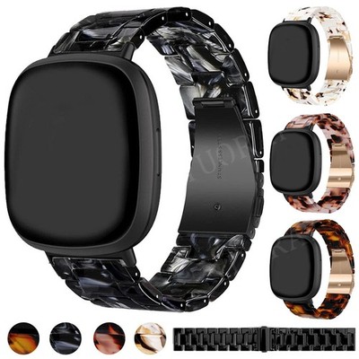 Edelstahl Resin Armband Für Fitbit Versa 4 3 Sense/Sense 2 Ersarz Uhrenarmband