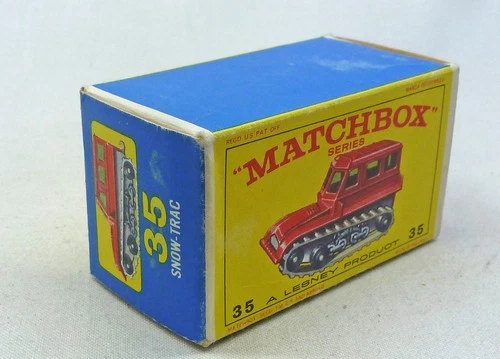 Lesney Matchbox Toys MB35b Snow-Trac ORIGINAL Empty E3 Type Box