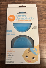 FridaBaby DermaFrida SkinSoother Set Bath Brush, 2 Brushes Case NEW