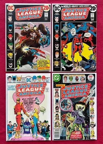 JUSTICE LEAGUE OF AMERICA 104-106-121-147 - DC Comics Bronze Age - F/VF- VF/NM